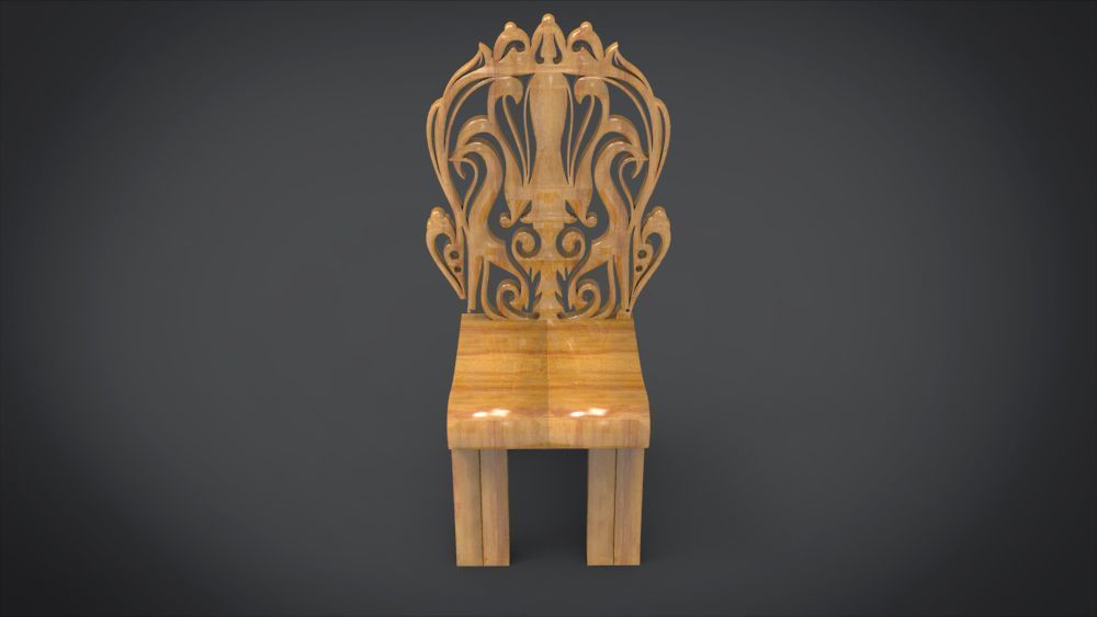 Classic Mandala Chair 3D print model_21