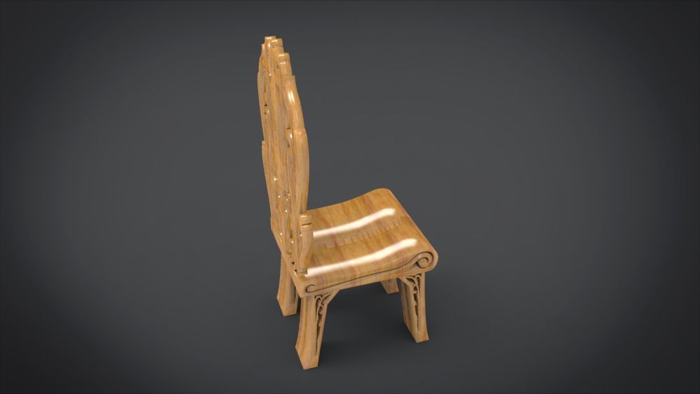 Classic Mandala Chair 3D print model_20
