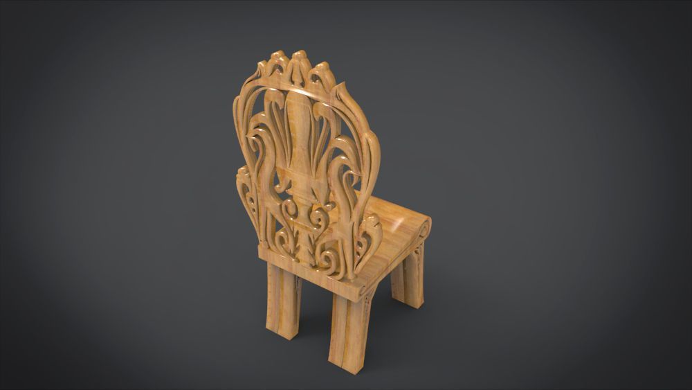 Classic Mandala Chair 3D print model_16