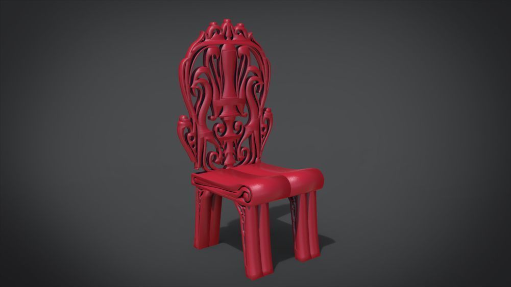 Classic Mandala Chair 3D print model_30