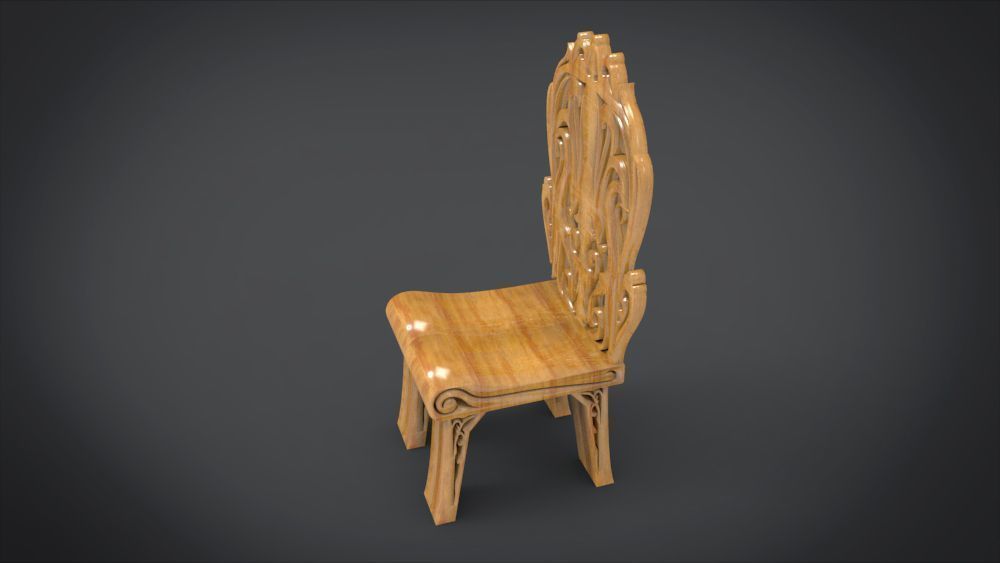 Classic Mandala Chair 3D print model_13