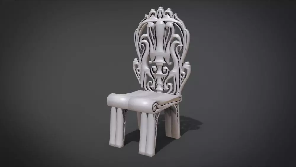 Classic Mandala Chair 3D print model_0