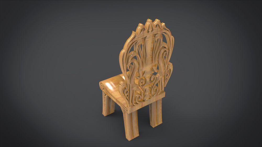 Classic Mandala Chair 3D print model_15