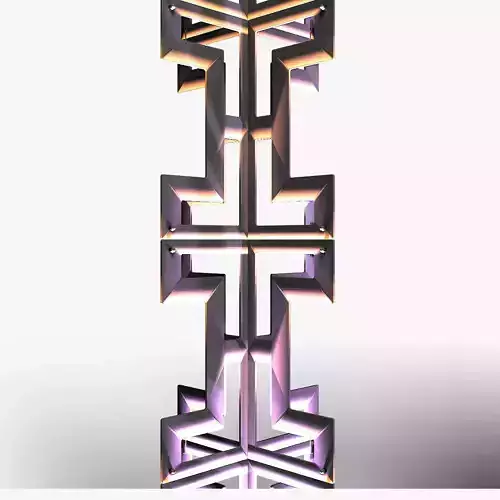 Stage Decor 26 Modular Wall Column 3D model