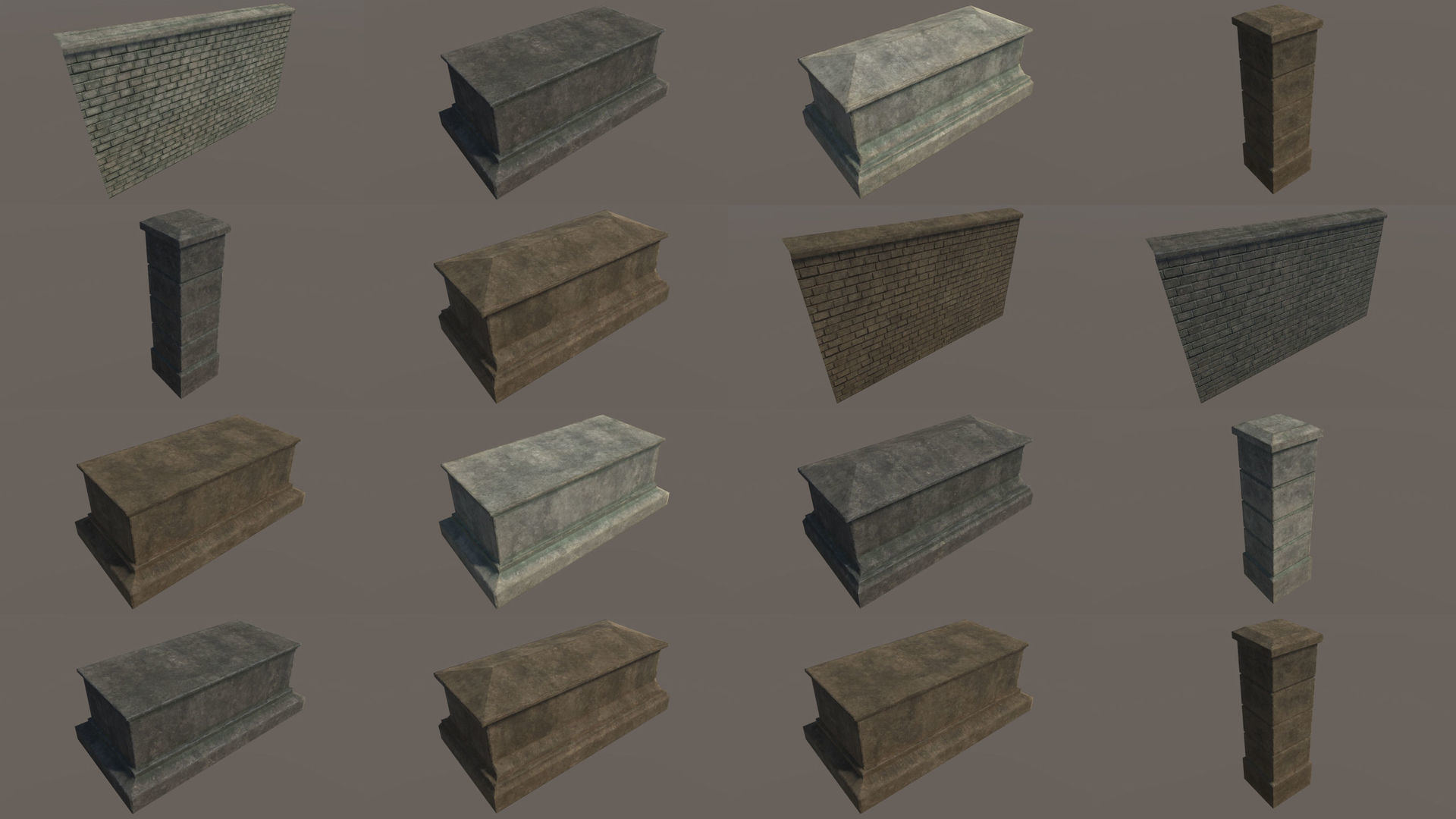 Graveyard pack - PBR 3D Model Collection_6