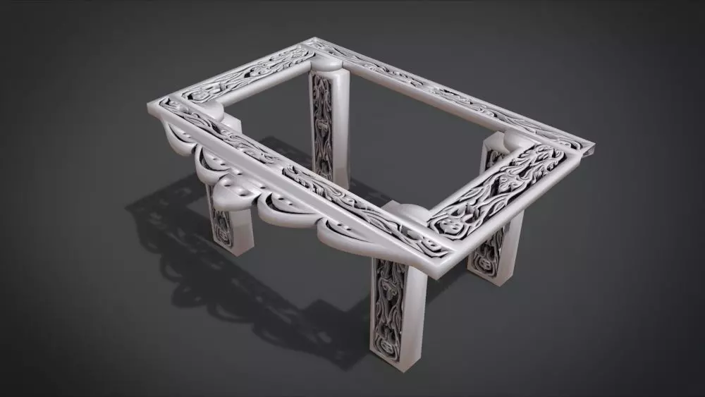 Classic Mandala Table 3D print model_0
