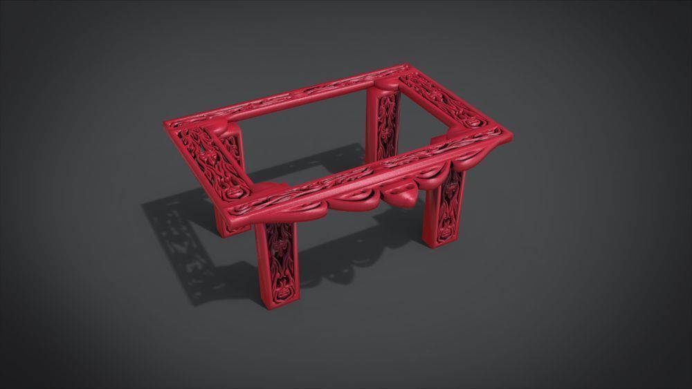 Classic Mandala Table 3D print model_30