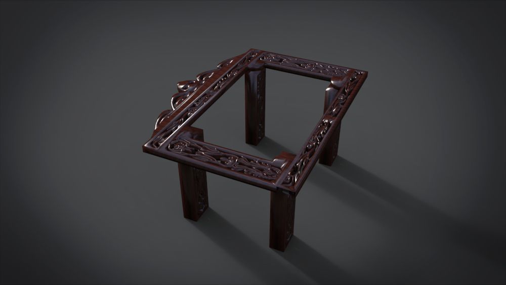 Classic Mandala Table 3D print model_4