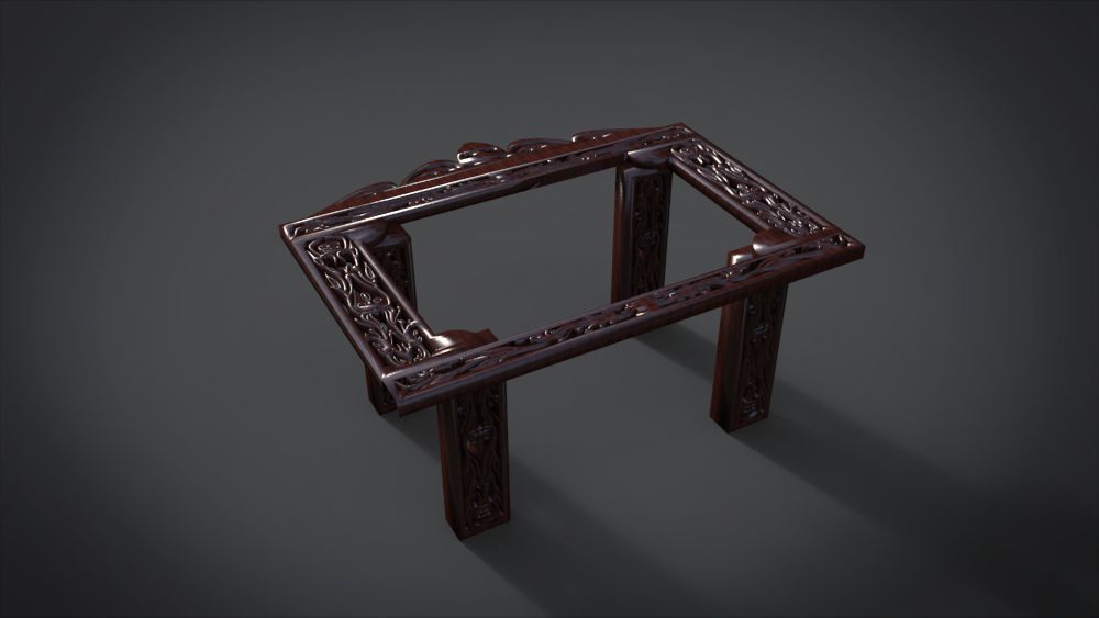 Classic Mandala Table 3D print model_5