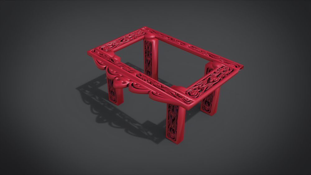 Classic Mandala Table 3D print model_23
