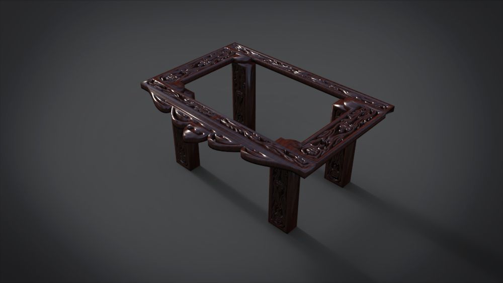 Classic Mandala Table 3D print model_2