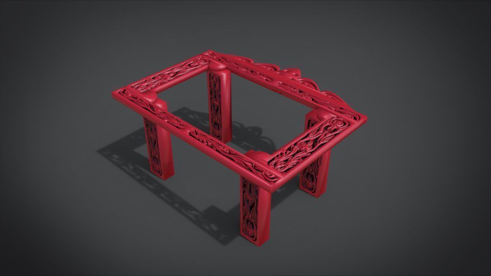 Classic Mandala Table 3D print model_28