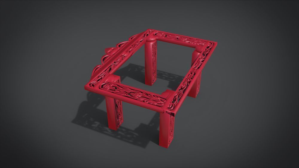 Classic Mandala Table 3D print model_22