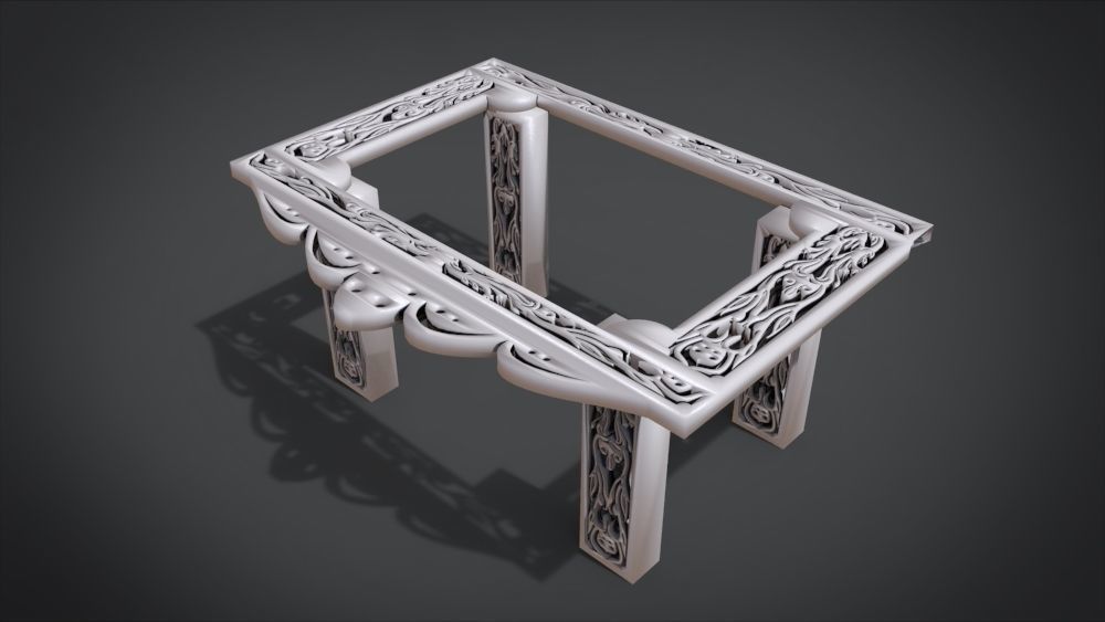 Classic Mandala Table 3D print model_32