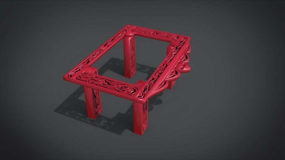 Classic Mandala Table 3D print model_29