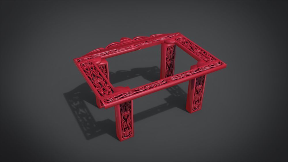 Classic Mandala Table 3D print model_25
