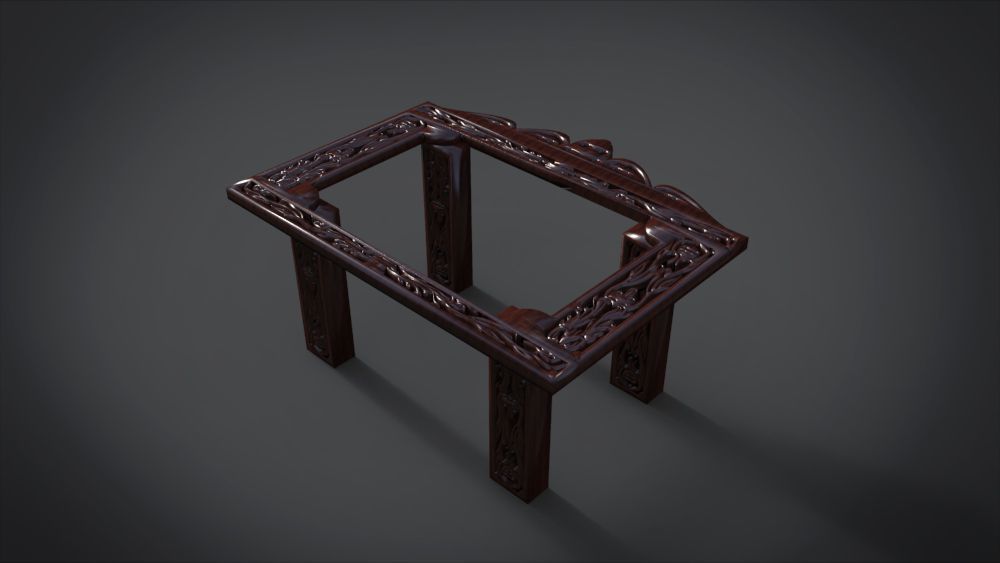 Classic Mandala Table 3D print model_8