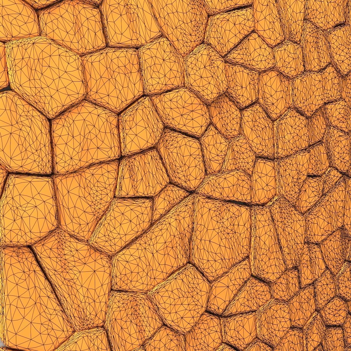 Panel stone rock decorative 3D model_5