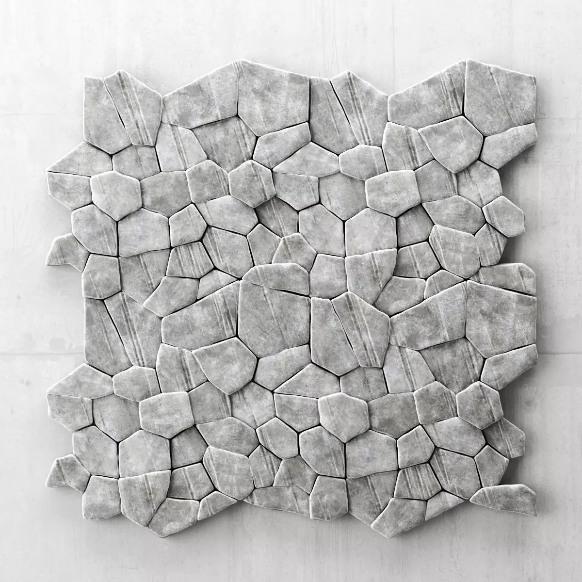 Panel stone rock decorative 3D model_0