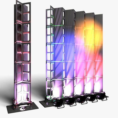 Stage Decor 28 Modular Wall Column 3D model