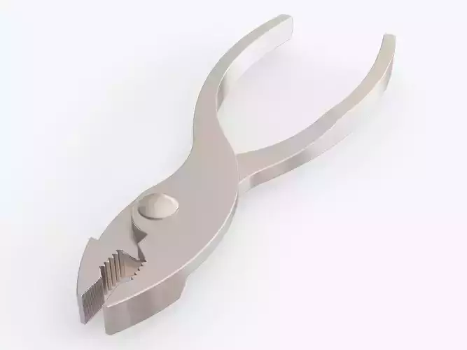Slip joint plier 3D model