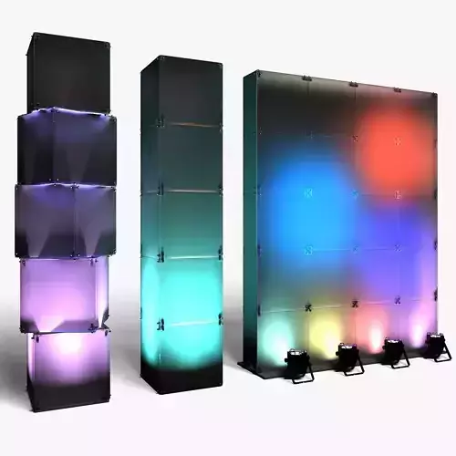 Stage Decor 29 Modular Wall Column 3D model