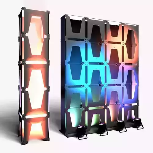 Stage Decor 30 Modular Wall Column 3D model