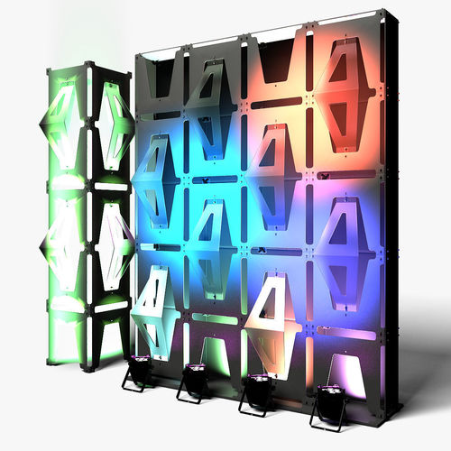 Stage Decor 33 Modular Wall Column 3D model