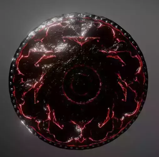 Stout Shield Low-poly 3D model