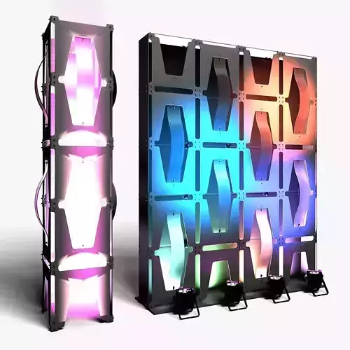Stage Decor 35 Modular Wall Column 3D model