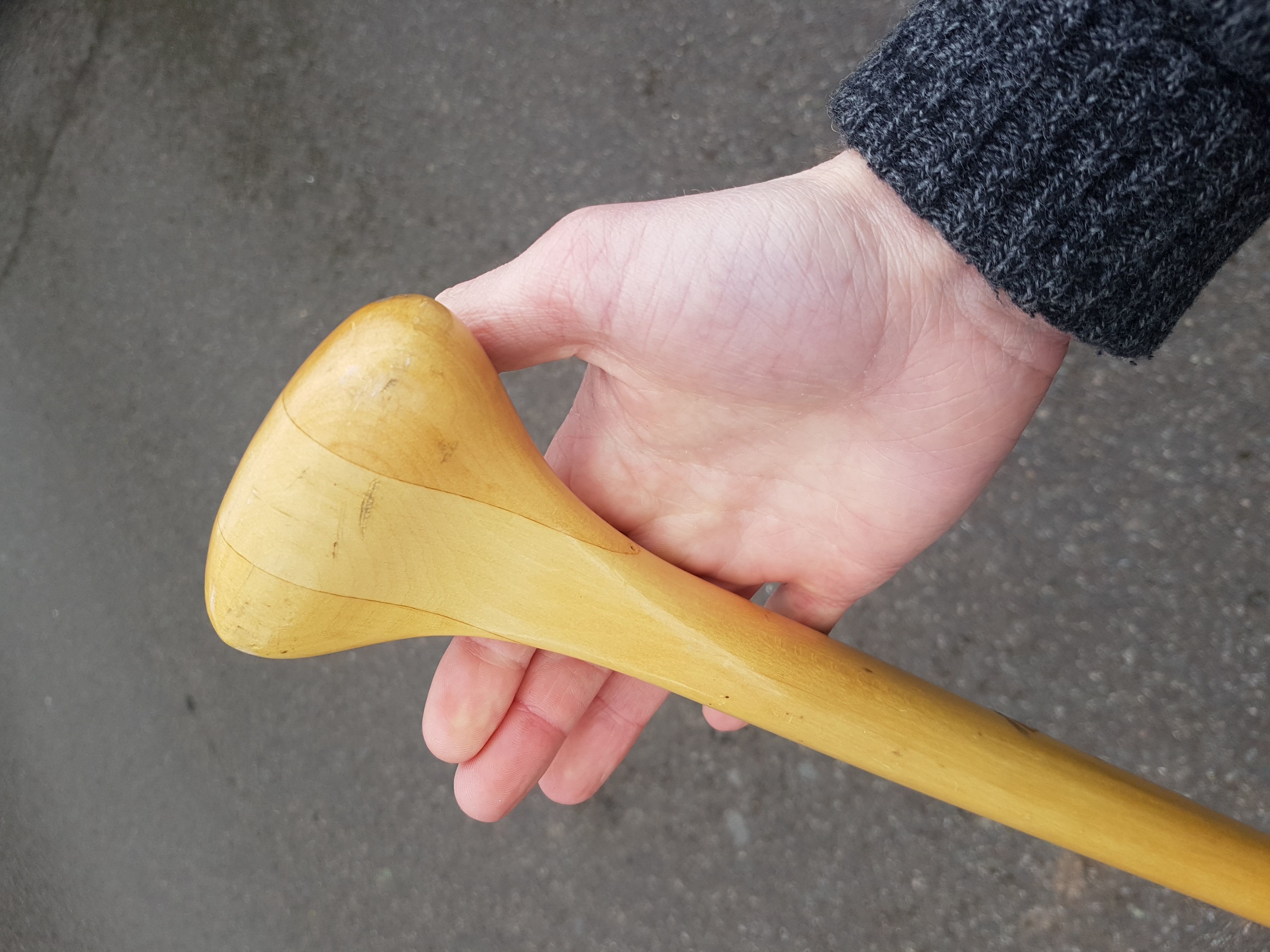Wooden Paddle Oar for Rowing Boat  3D model_9