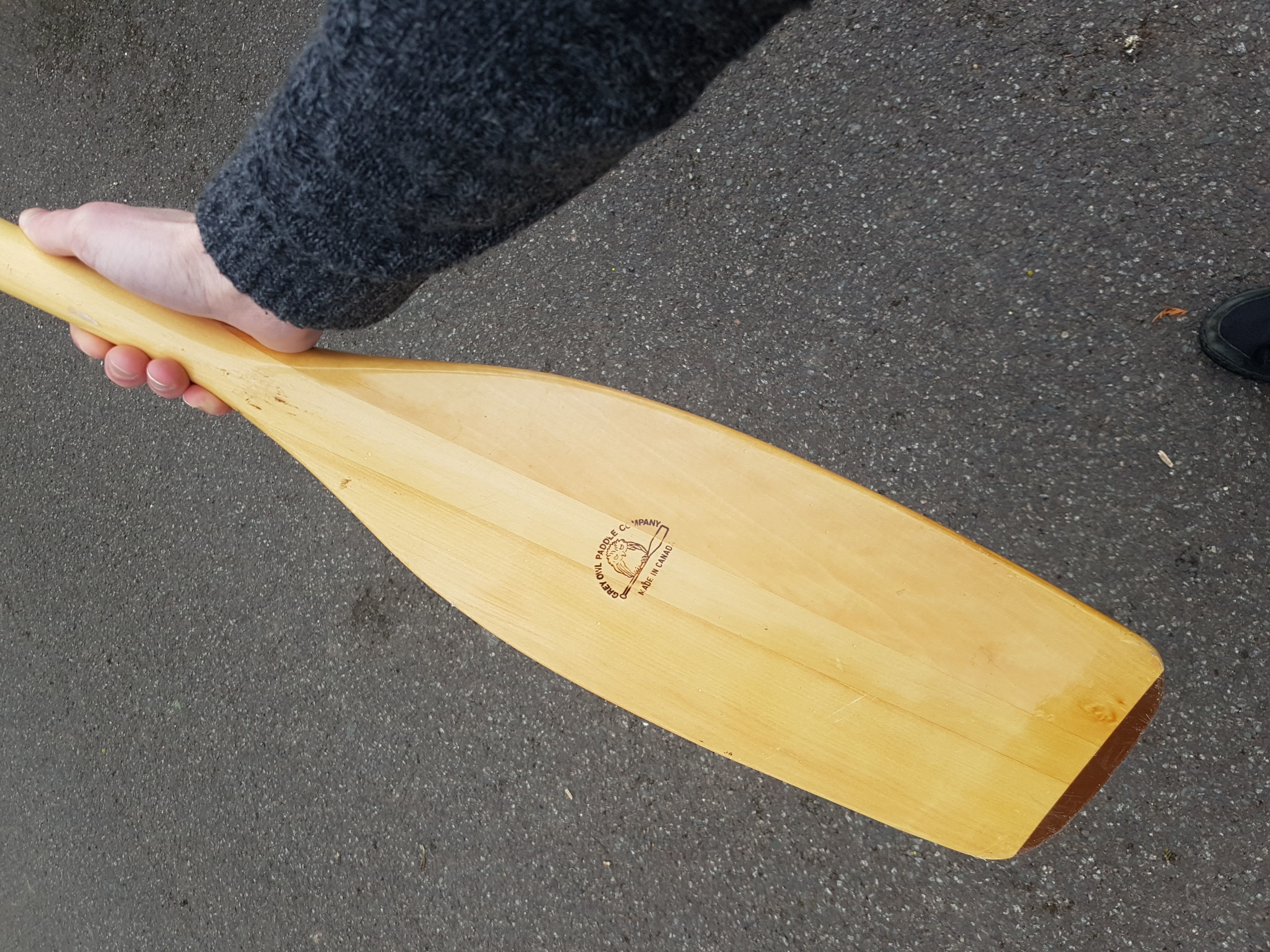 Wooden Paddle Oar for Rowing Boat  3D model_8