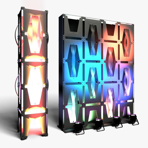 Stage Decor 36 Modular Wall Column 3D model