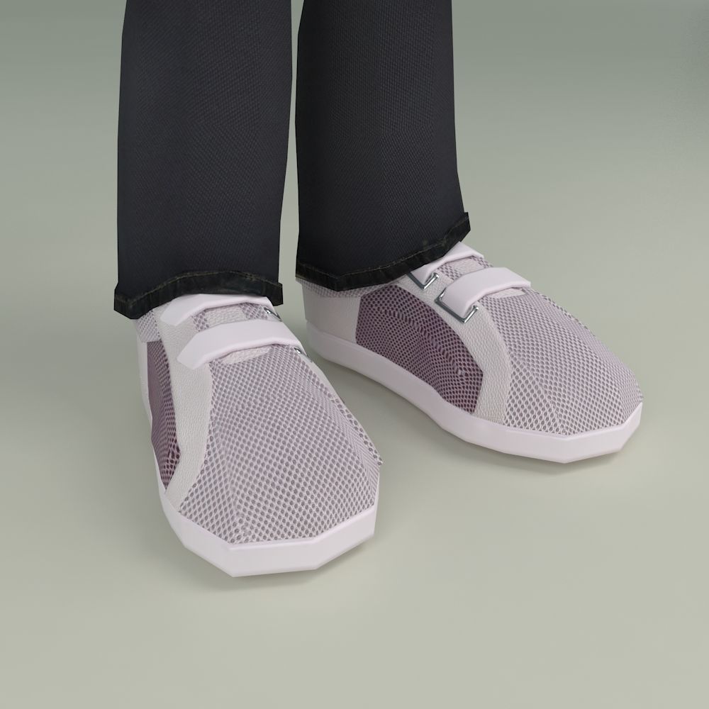 3D CHILLING CHANDRA LOW POLYGON CHARACTER Low-poly 3D model_11