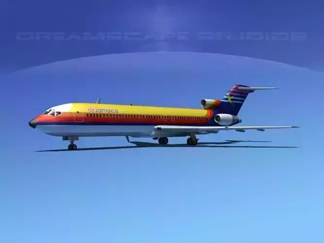 Boeing 727-200 Air Jamaica 3D model