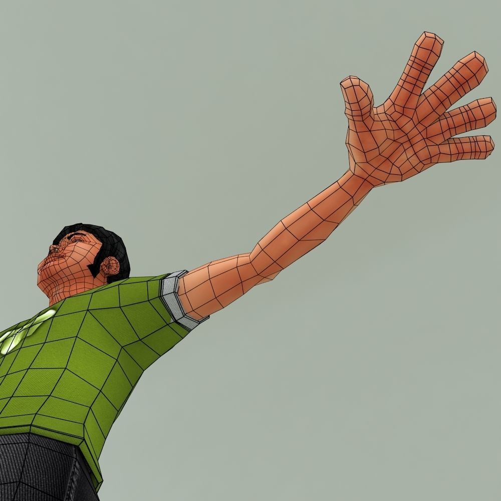 3D DEEP LOW POLY CHARACTER Low-poly 3D model_16