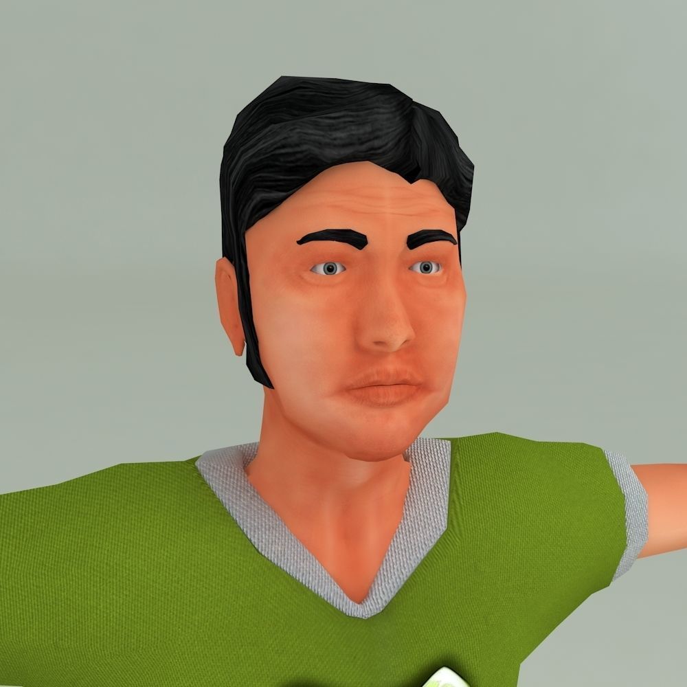 3D DEEP LOW POLY CHARACTER Low-poly 3D model_11