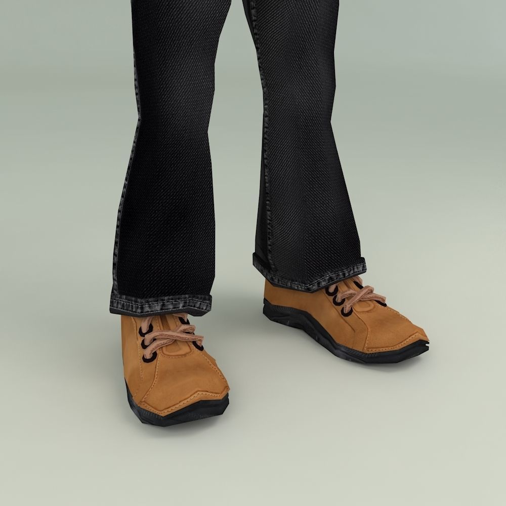 3D DEEP LOW POLY CHARACTER Low-poly 3D model_22