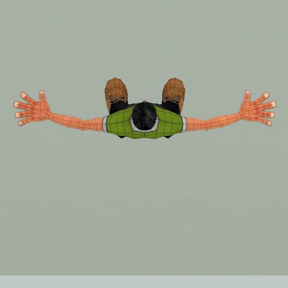 3D DEEP LOW POLY CHARACTER Low-poly 3D model_8