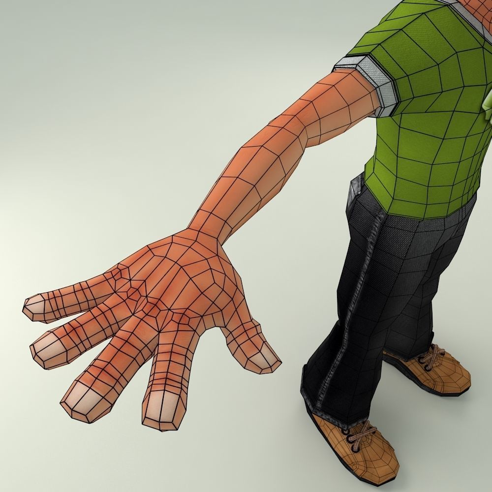 3D DEEP LOW POLY CHARACTER Low-poly 3D model_18