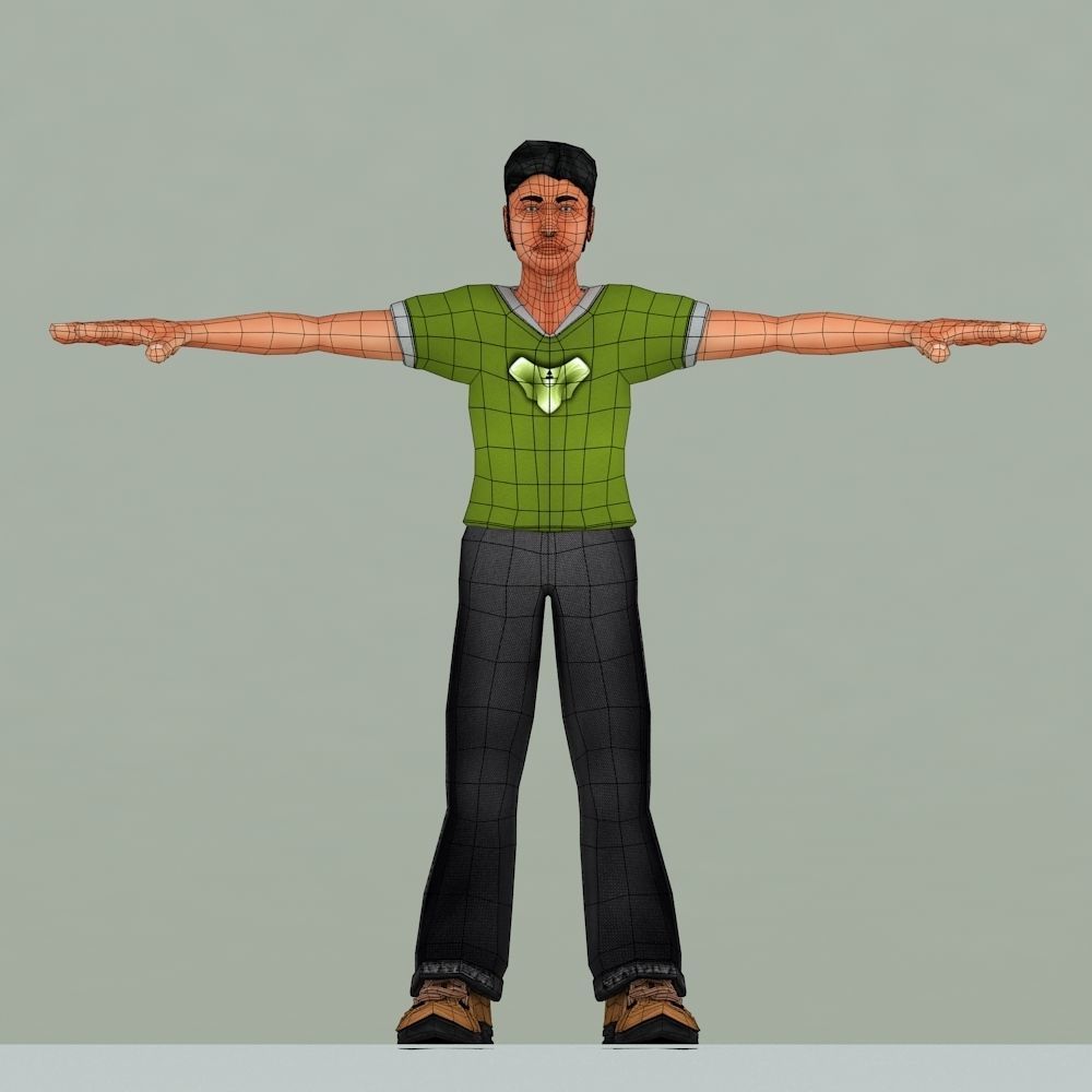 3D DEEP LOW POLY CHARACTER Low-poly 3D model_6