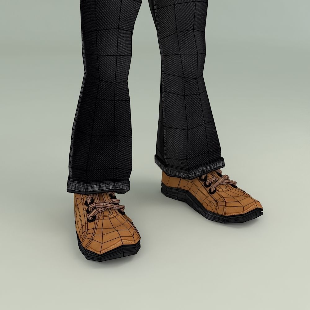 3D DEEP LOW POLY CHARACTER Low-poly 3D model_23