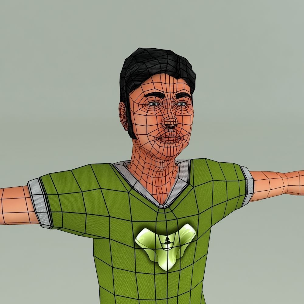 3D DEEP LOW POLY CHARACTER Low-poly 3D model_13