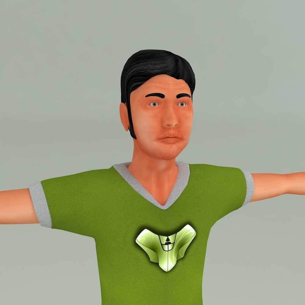 3D DEEP LOW POLY CHARACTER Low-poly 3D model_14