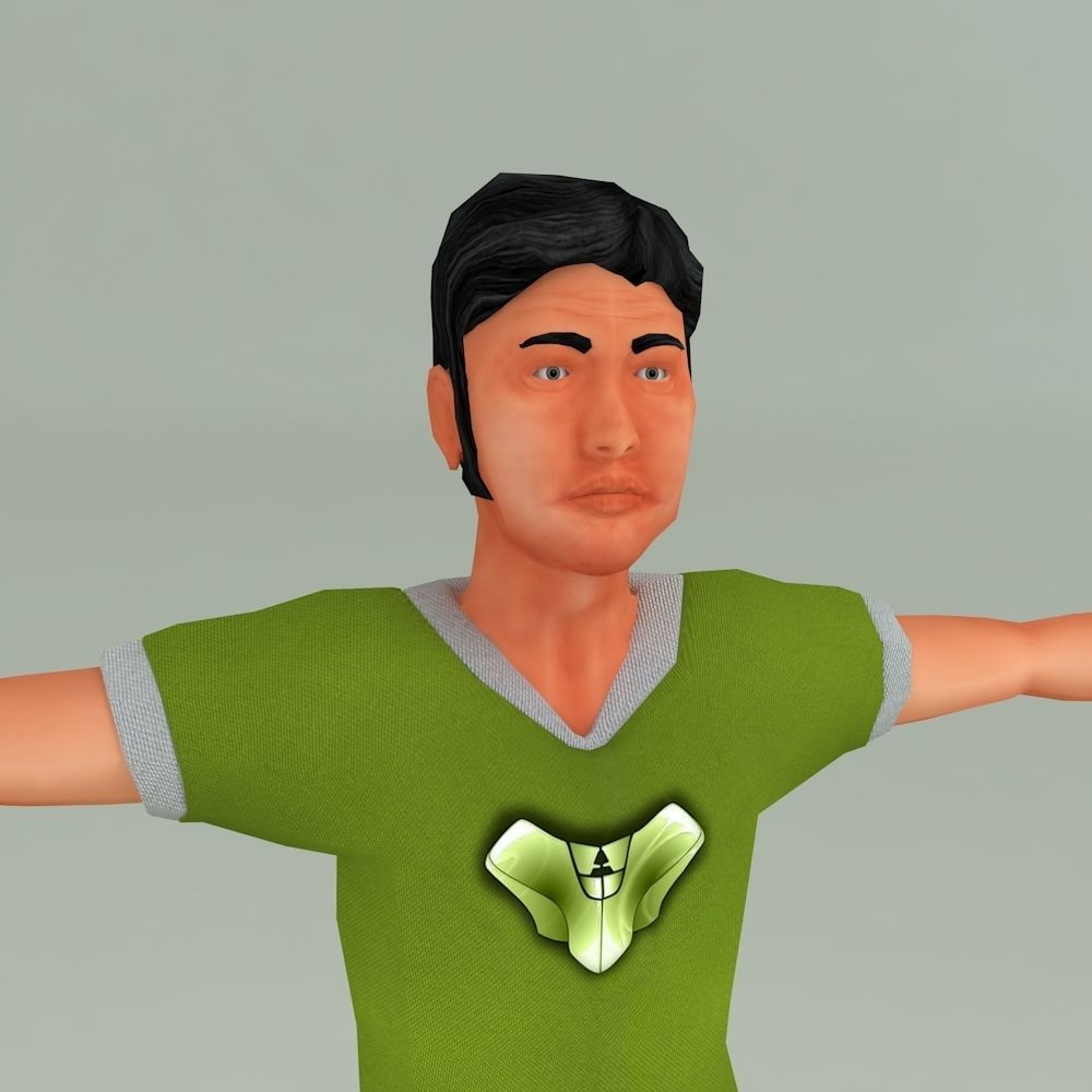 3D DEEP LOW POLY CHARACTER Low-poly 3D model_15