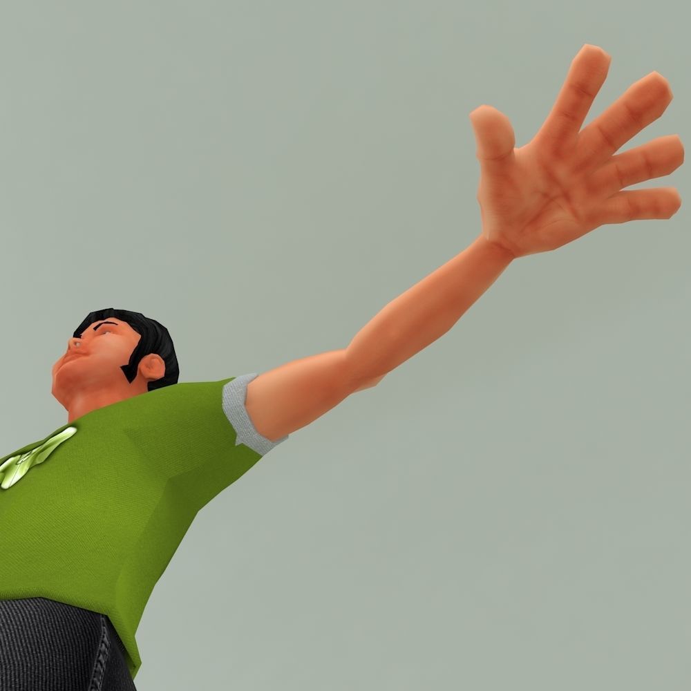 3D DEEP LOW POLY CHARACTER Low-poly 3D model_17