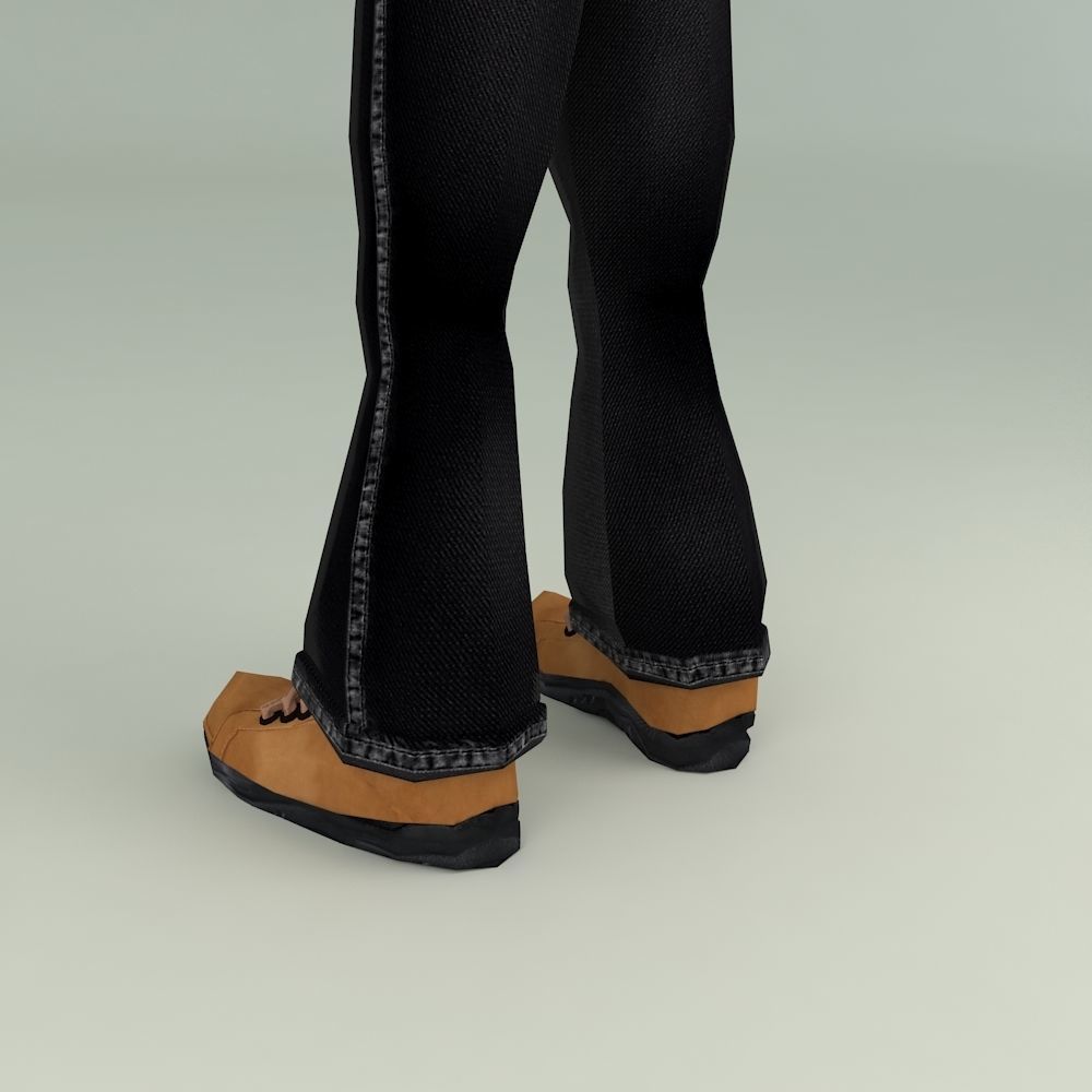 3D DEEP LOW POLY CHARACTER Low-poly 3D model_21