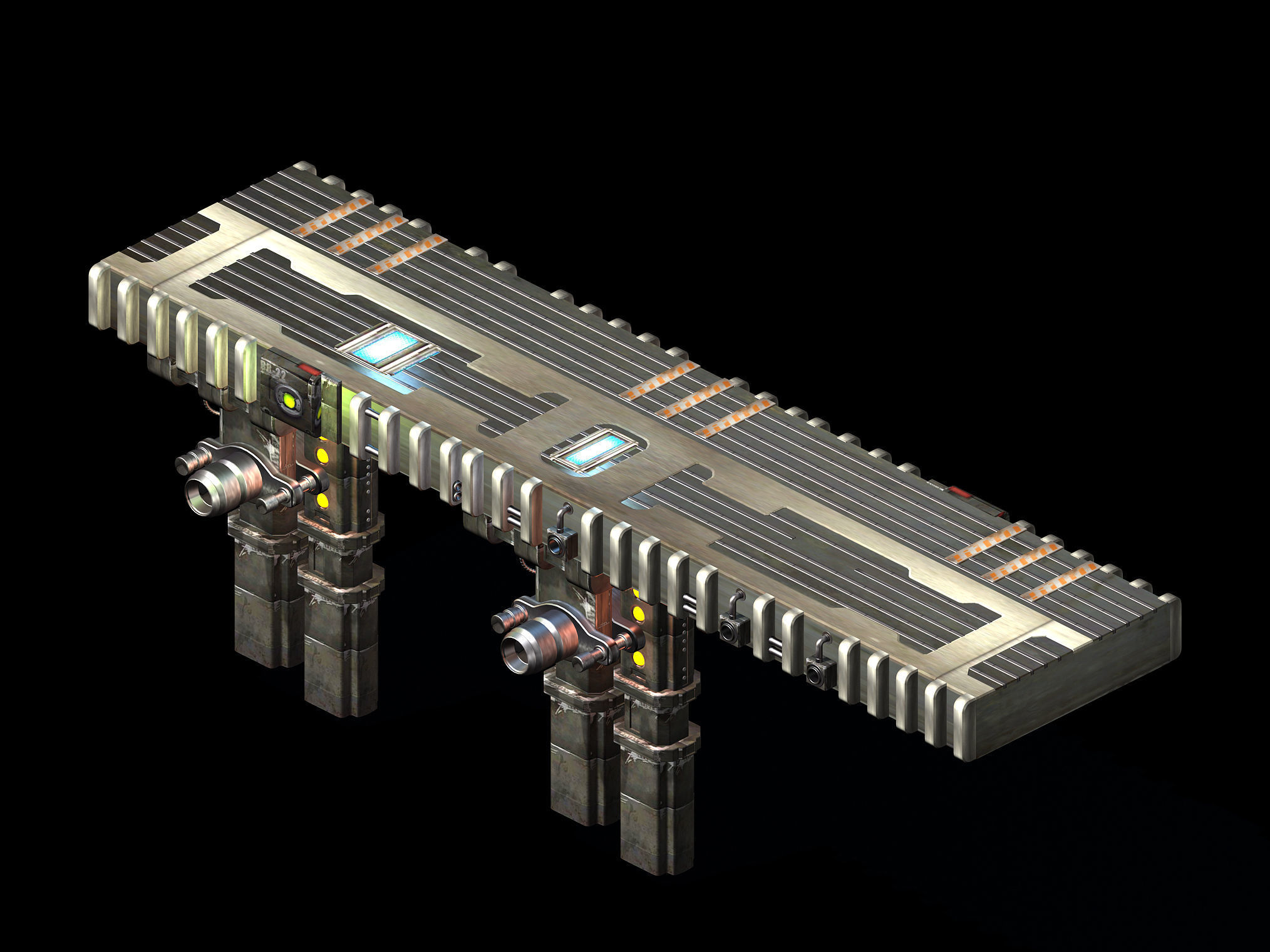 Satellite City - Bridge 00 3D model_3
