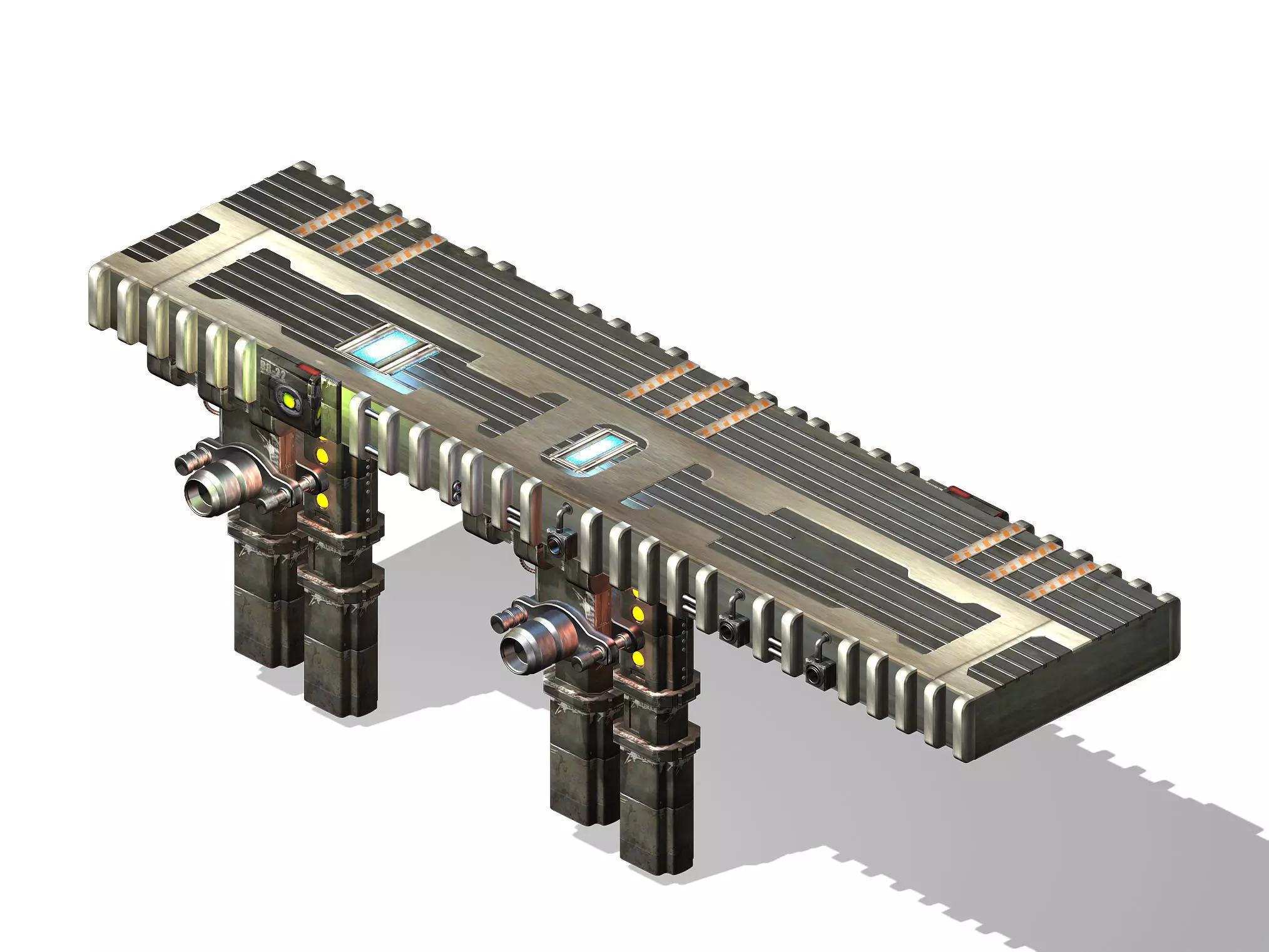 Satellite City - Bridge 00 3D model_0
