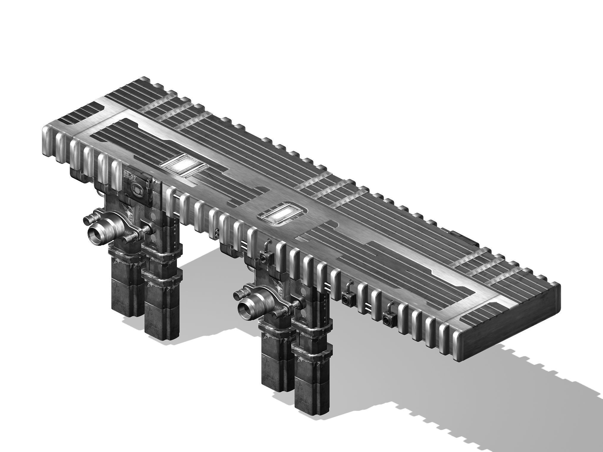 Satellite City - Bridge 00 3D model_4